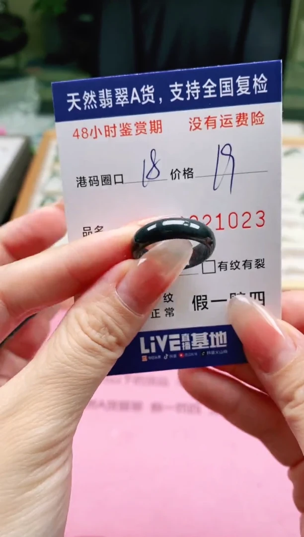 未镶嵌戒指翡翠1023