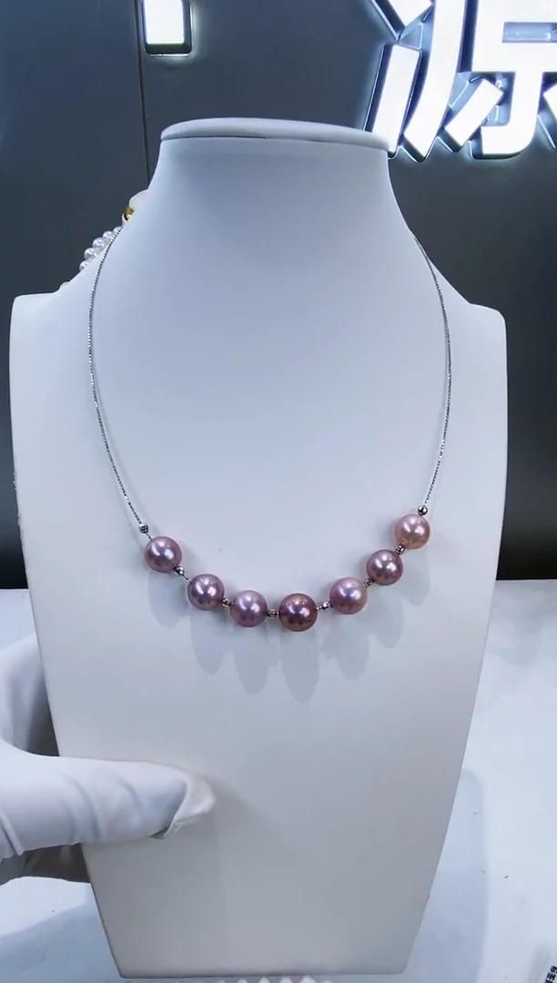 项圈银S925镶嵌淡水珍珠Y淡水项圈