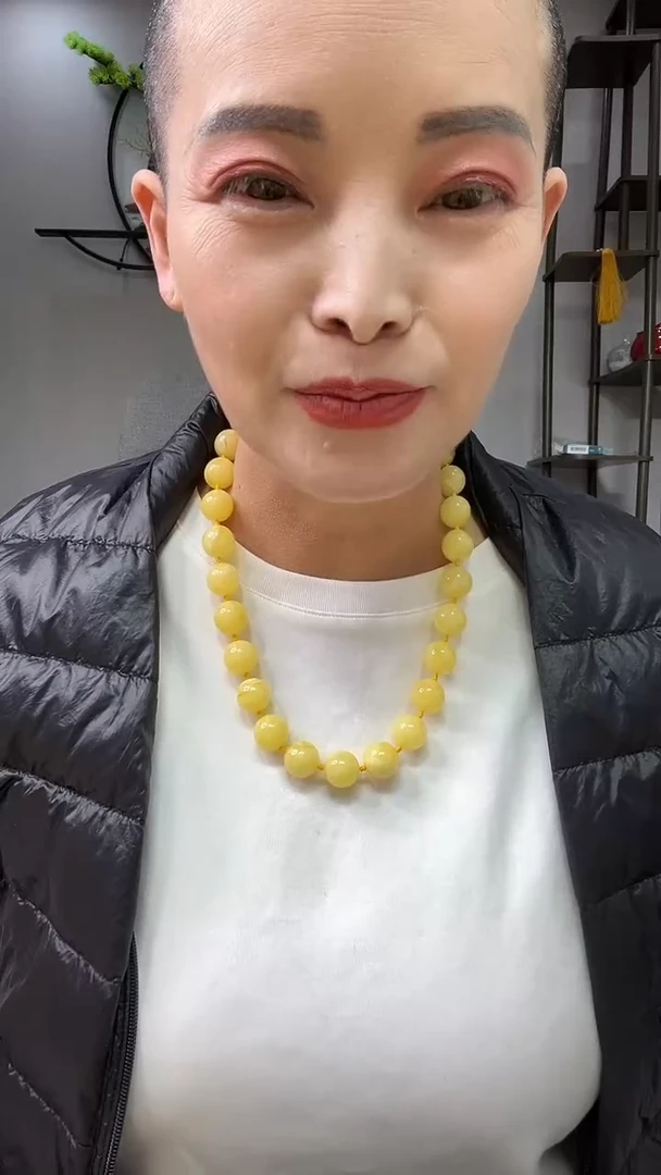 琥珀颈饰未镶嵌项链