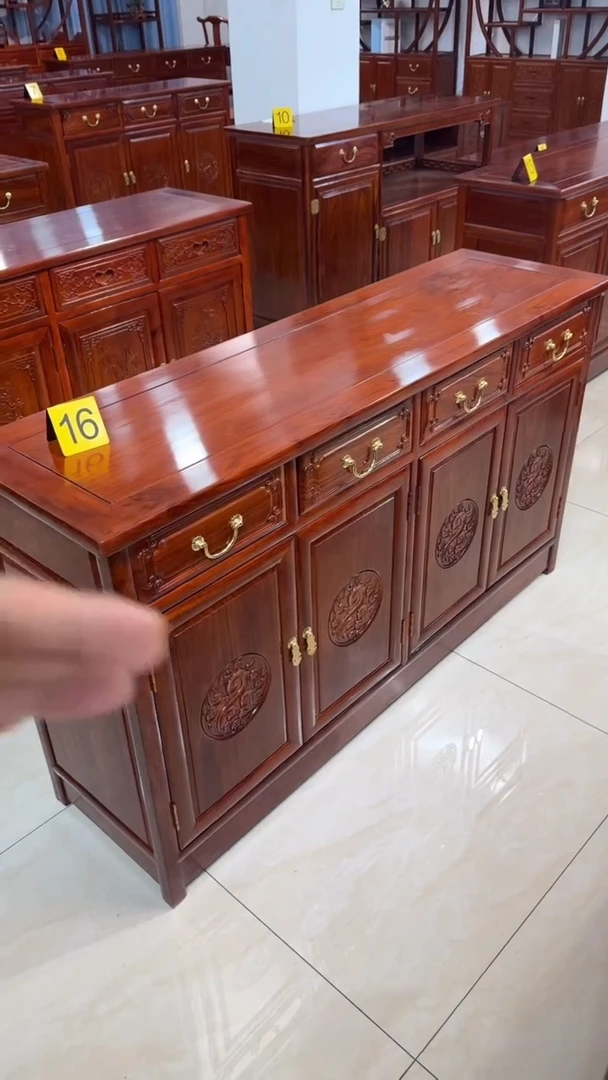 花梨木类储物柜138*40*80餐边柜刺猬紫檀