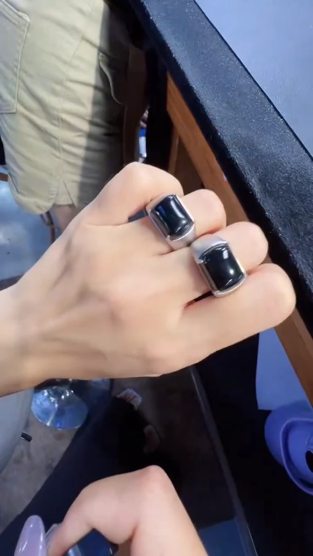 定制翡翠未镶嵌多样性发货墨翠戒指1