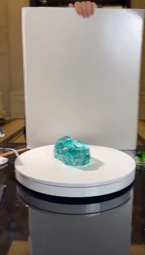 【闪购商品】摆件湖水蓝仿石肌理纹烟灰缸