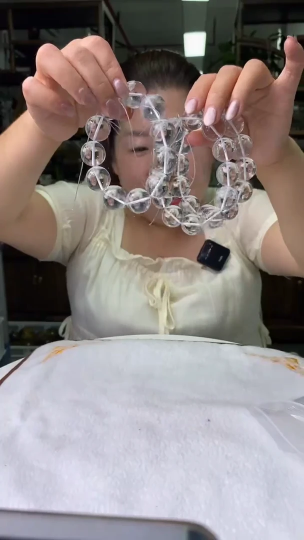 水晶珠宝半成品未镶嵌白水晶大串串D86多样性发其一