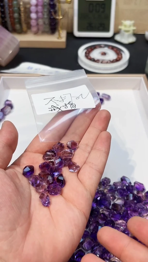 水晶手链未镶嵌A9超七随形小MM一颗随机发不打孔