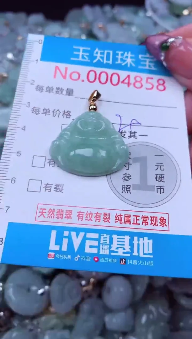 吊坠(不含链)未镶嵌翡翠4858