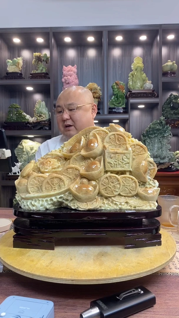 玉? 玉岫岩料手工雕刻装饰摆件居家送礼一物一图精品摆件