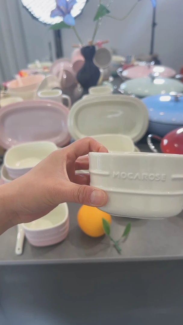 【闪购商品】瓷4英寸方形小碗-奶油白