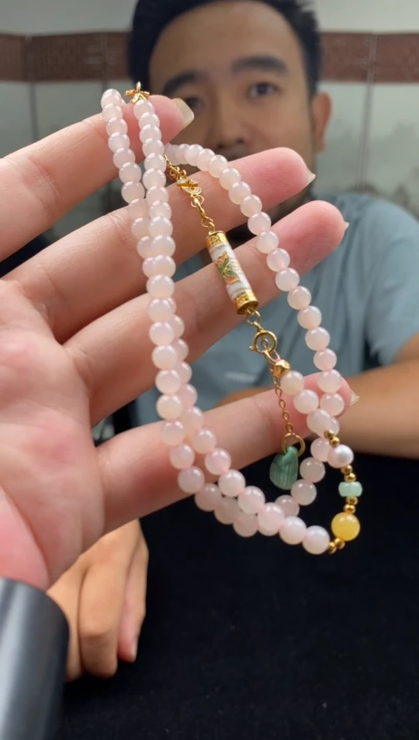 和田玉银S925镶嵌项链项链