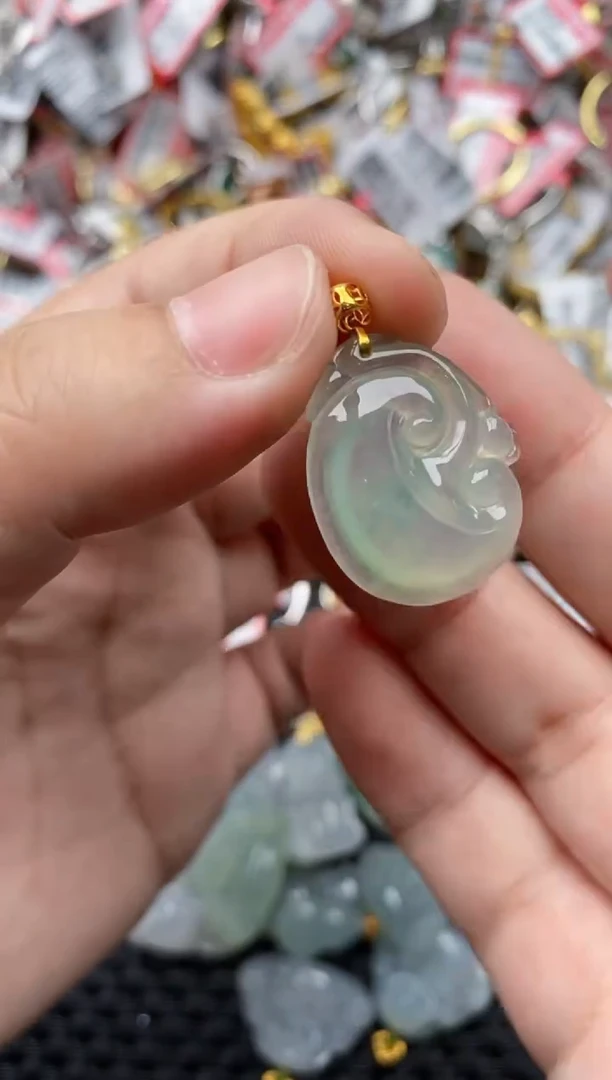 【闪购商品】翡翠戒指18K金镶嵌55555---8
