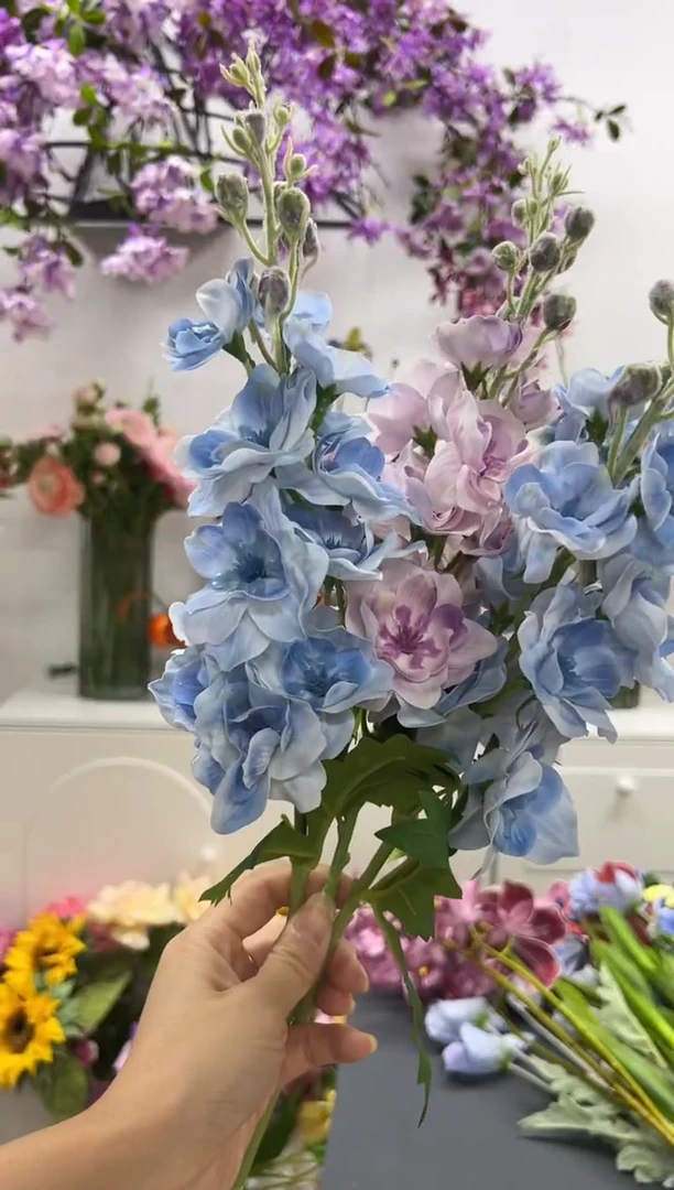 2枝蓝色1枝紫色手感保湿飞燕