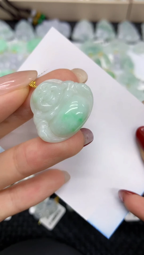 【闪购商品】翡翠颈饰18K金镶嵌11111111111