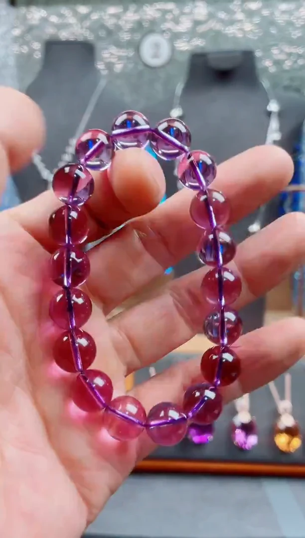 未镶嵌手链紫晶紫晶手链