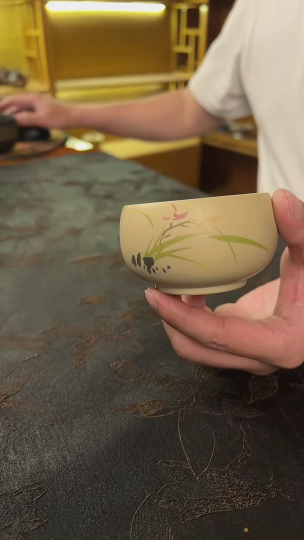 【闪39号】白泥 刻填杯 主人杯