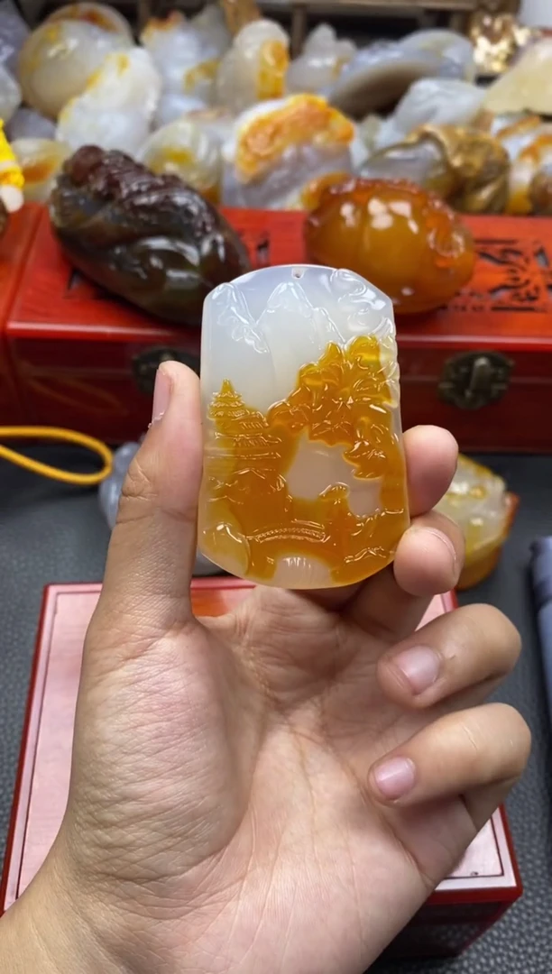 未镶嵌手把玛瑙/玉髓经*00