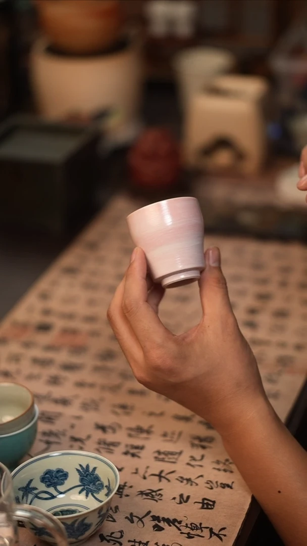 粉色粉引杯1111111