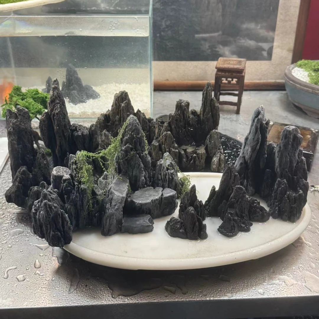 6000四套盆景鱼缸山石景观