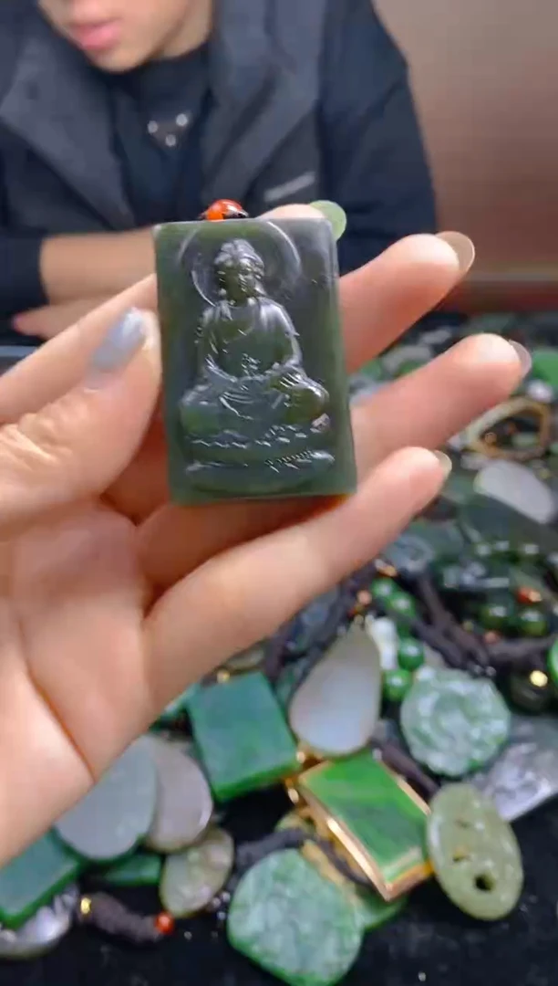 未镶嵌和田玉珠宝半成品1