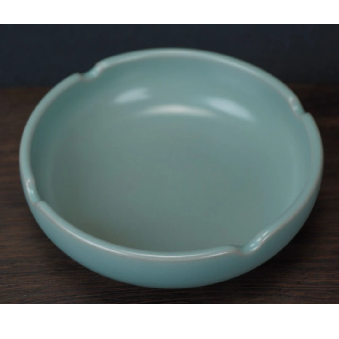 烟灰缸   清凉寺原矿石釉  垫饼垫烧 手工拉胚