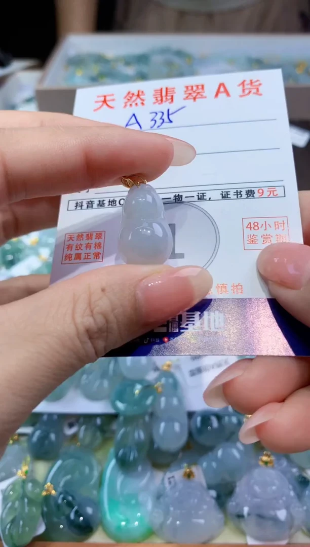 颈饰未镶嵌翡翠天然翡翠A货挂件