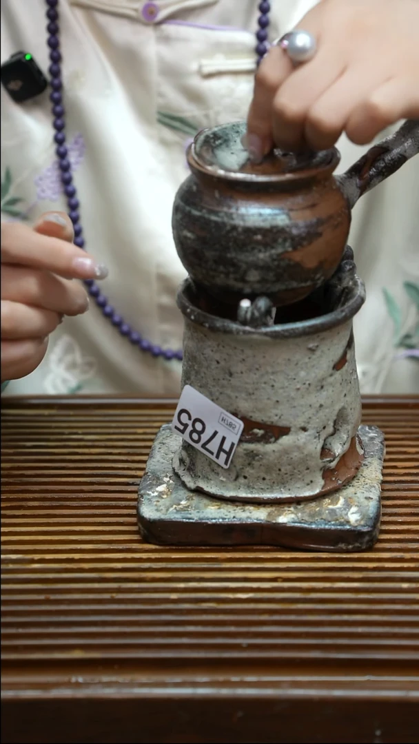 万古烧粗陶手工茶具