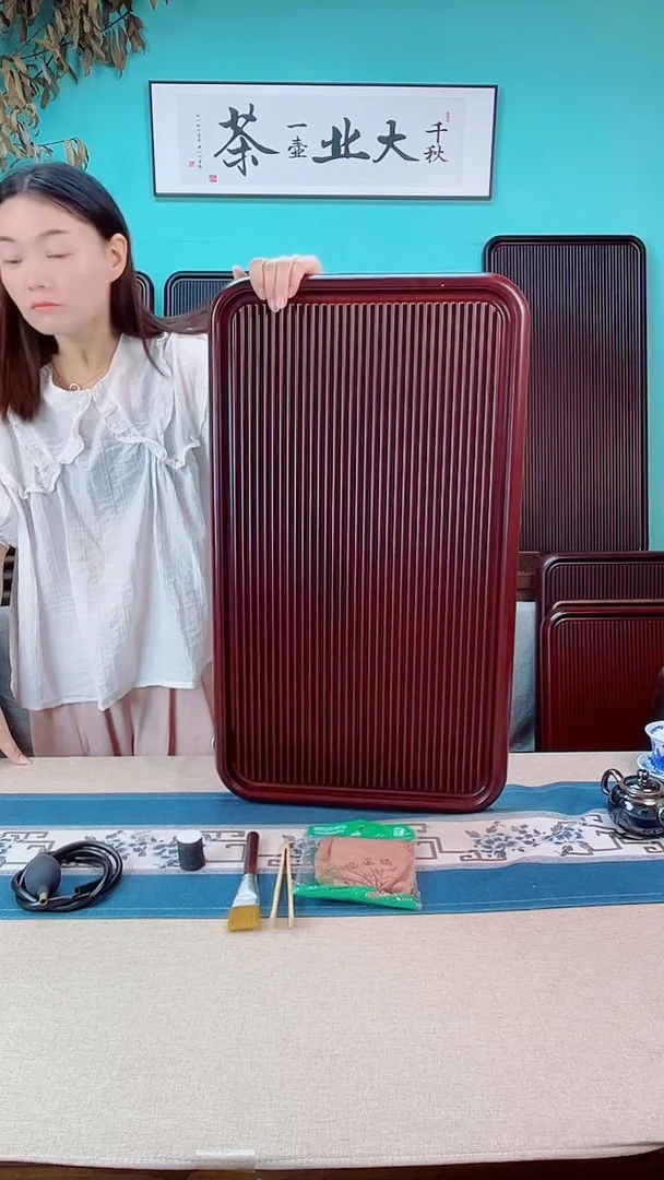 丨*男大海红色款式茶盘70*40*4