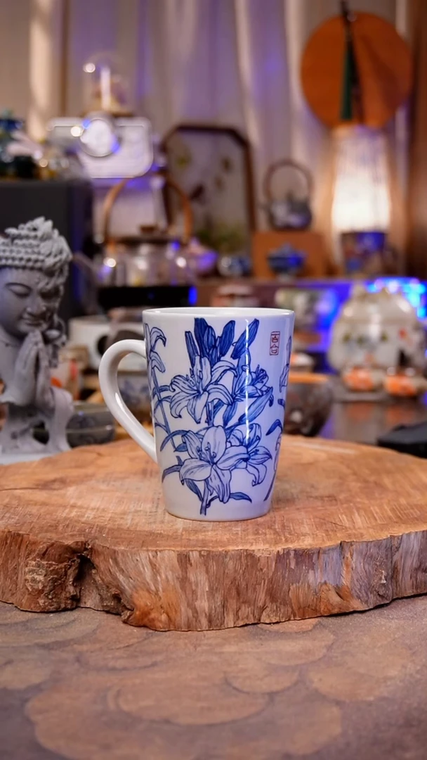 杯子百合手工手绘手工手绘