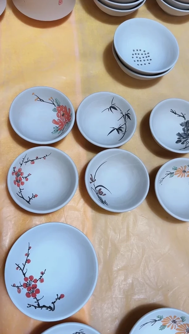 1号茶碗两套20个不同花色（两套）