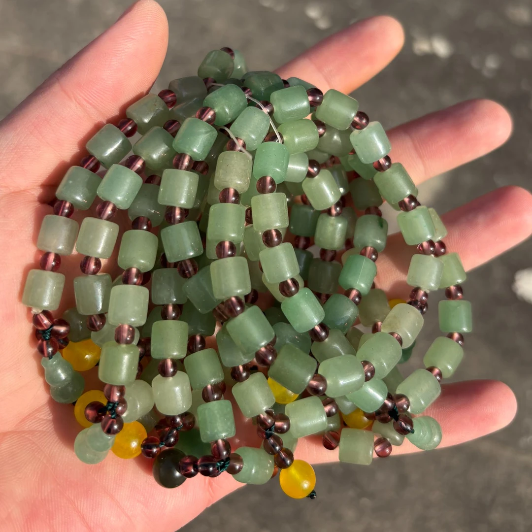 东陵玉直切手串卡8多样性发货其一