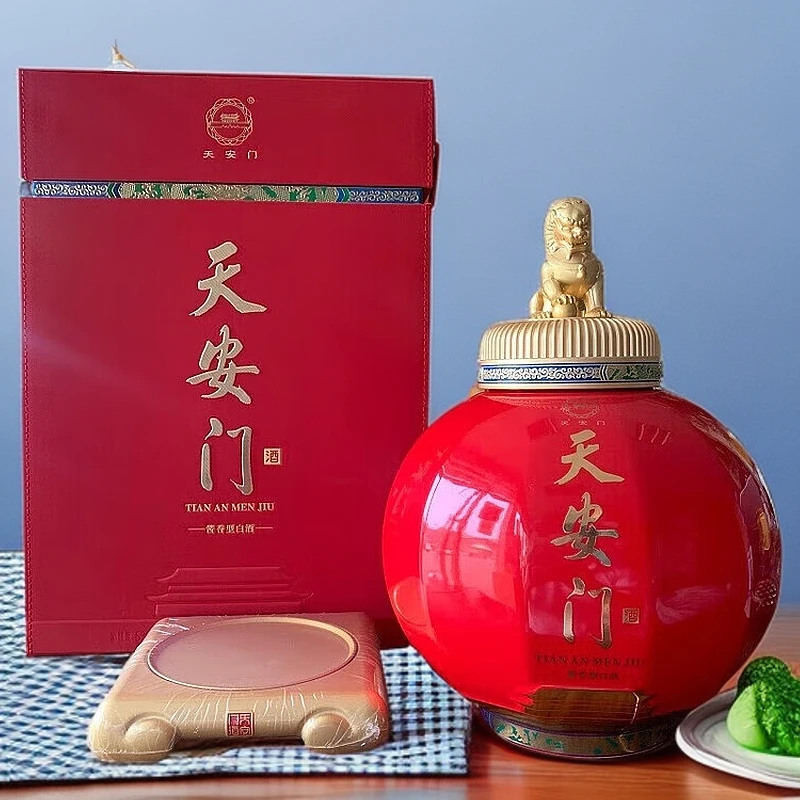 天安门国礼 53度酱香型白酒礼盒 宴请送礼收藏 3L 坛装53度3000ml