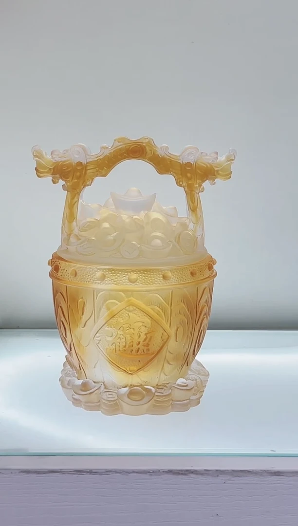 手工艺品琉璃古法琉璃一桶金