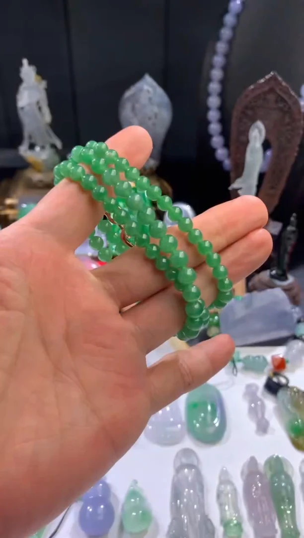 项链未镶嵌翡翠天然翡翠珠链
