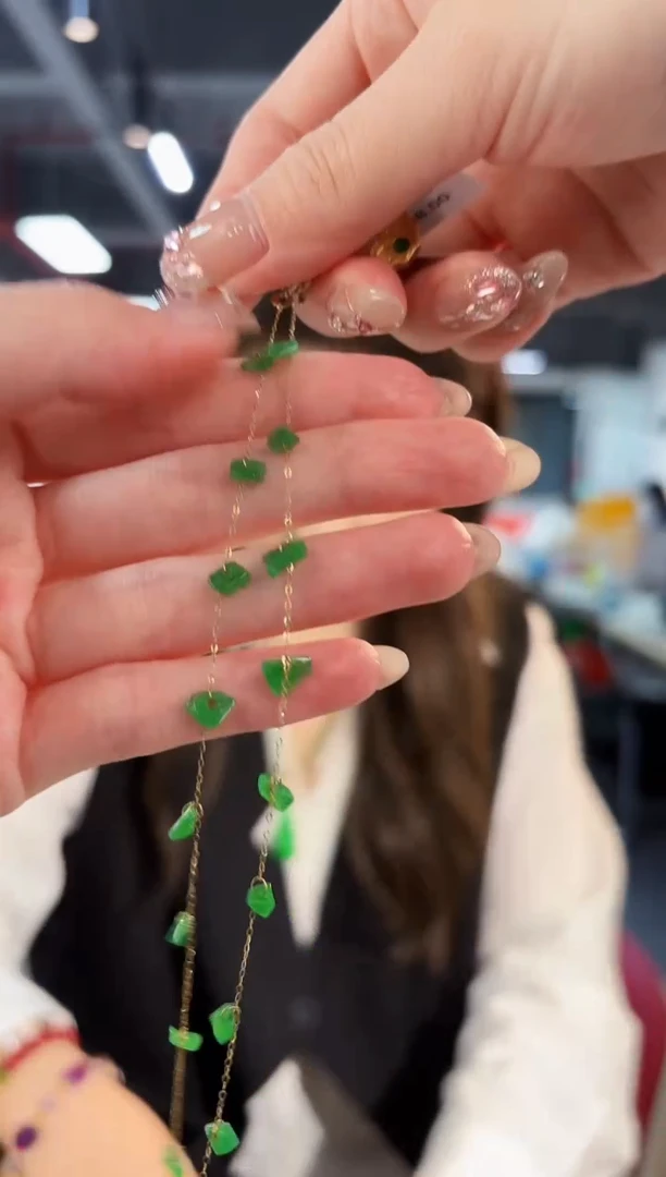 【闪购商品】翡翠手链18K金镶嵌缅料A货/多样性发货/一件