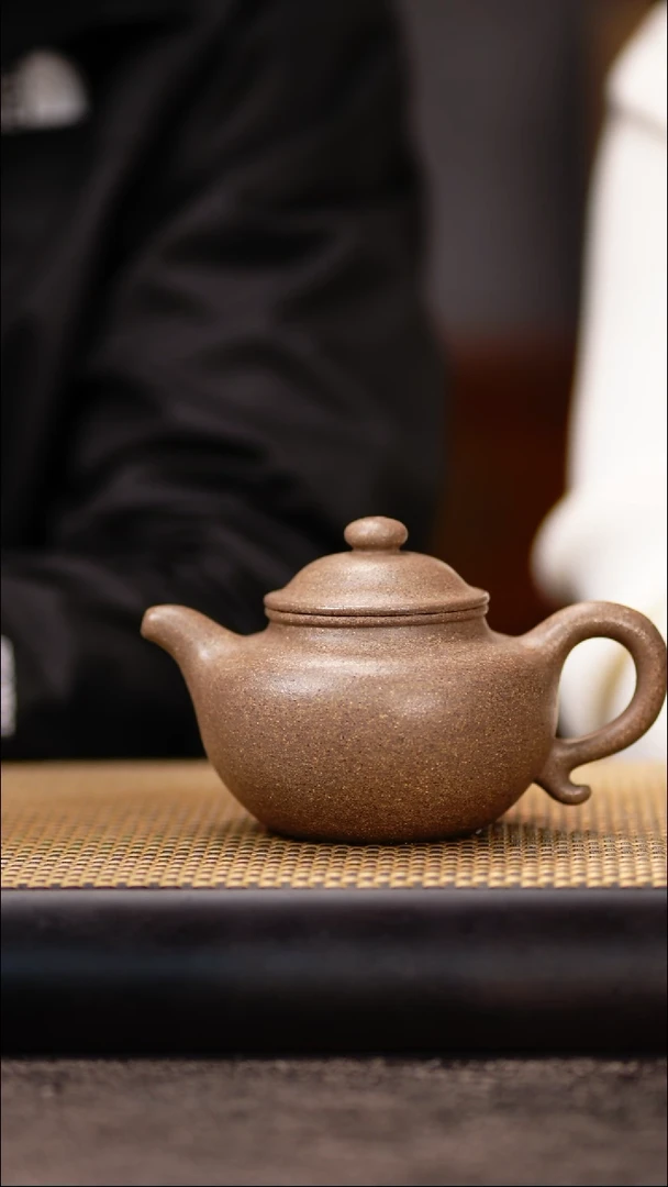 BST44桃花泥 莲子壶