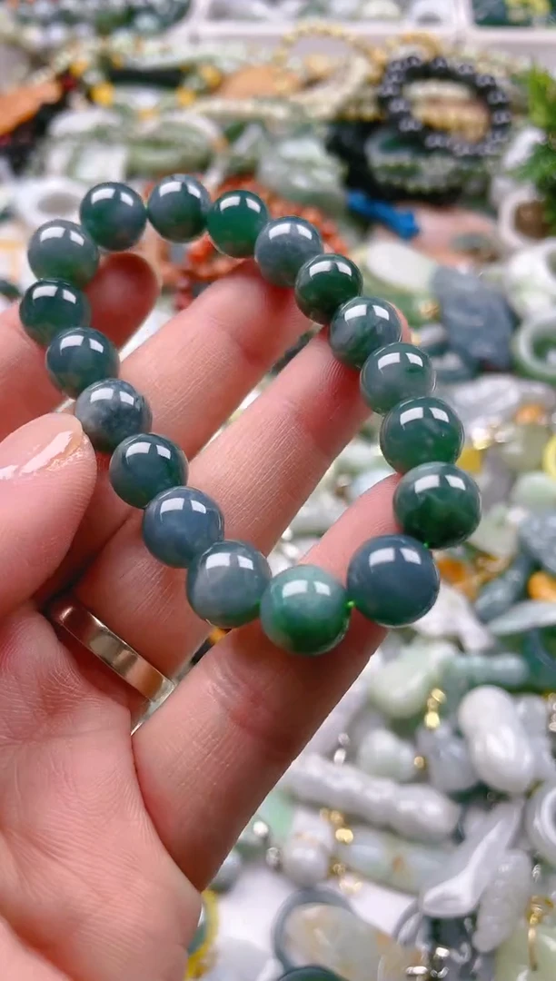 【闪购商品】翡翠颈饰未镶嵌10MM/V/翡翠A货一图一物