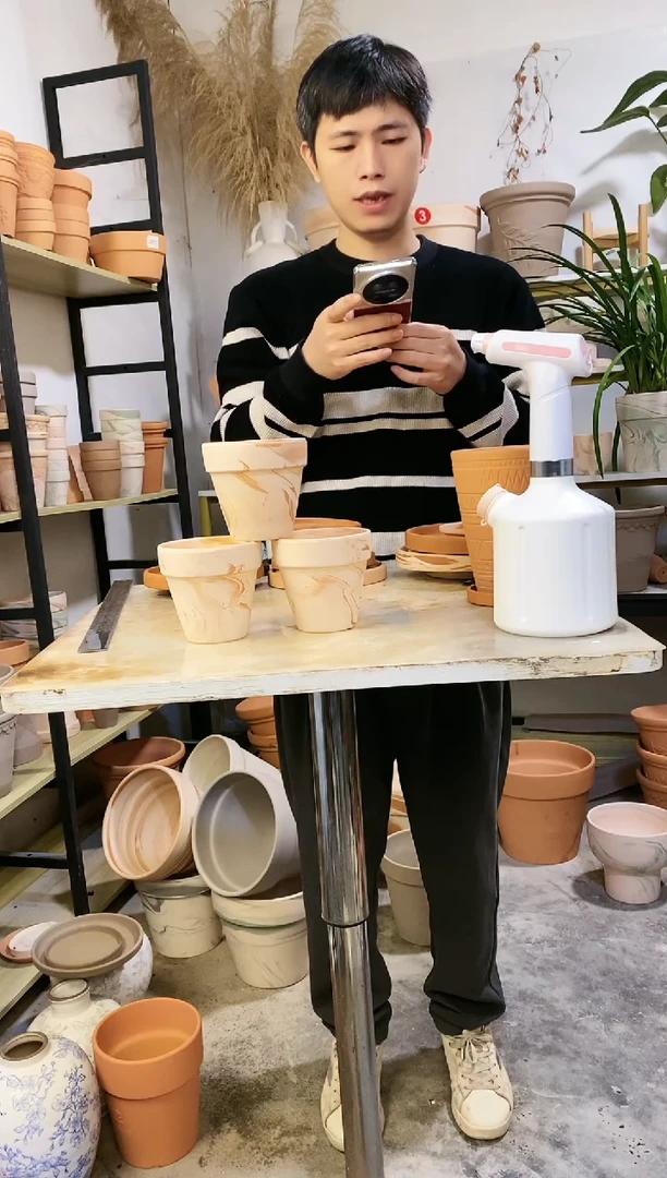 【闪购商品】陶10*10玛奇朵 3盆无托