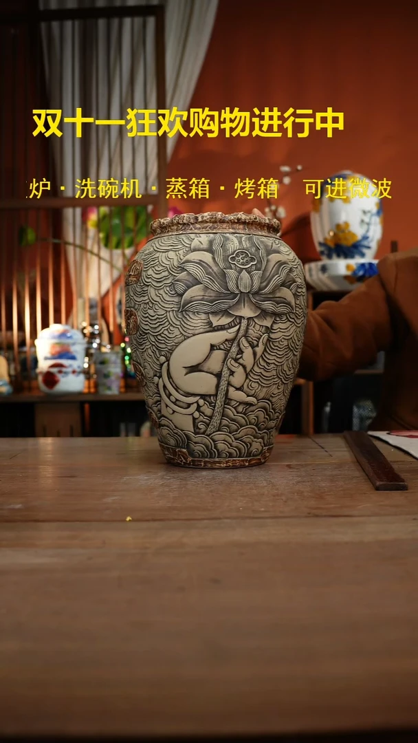 现代高温釉下彩手绘陶瓷餐具