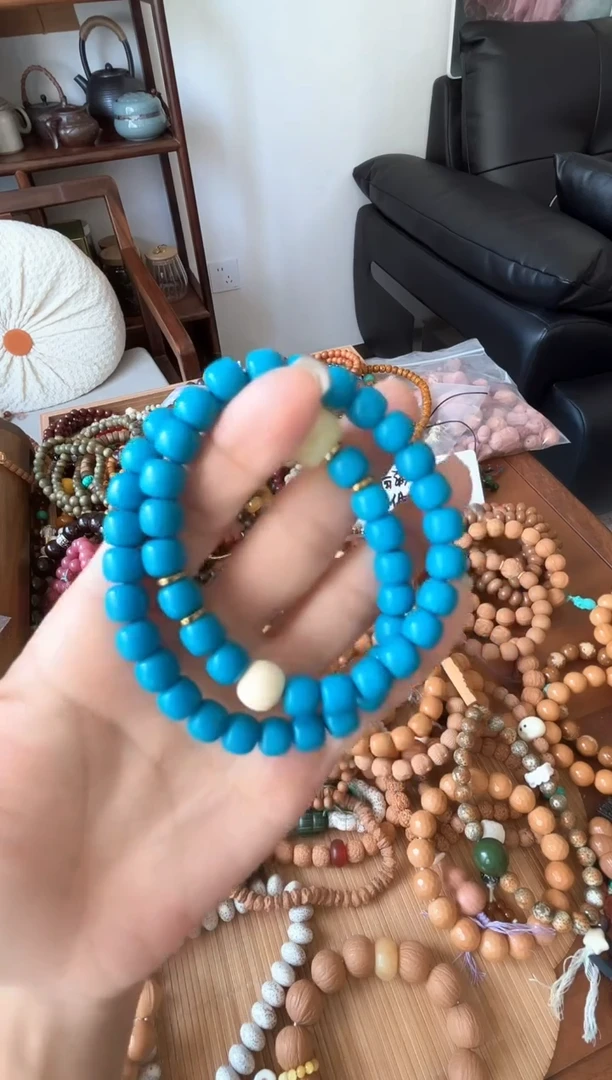 蓝色高磁手串不退不换