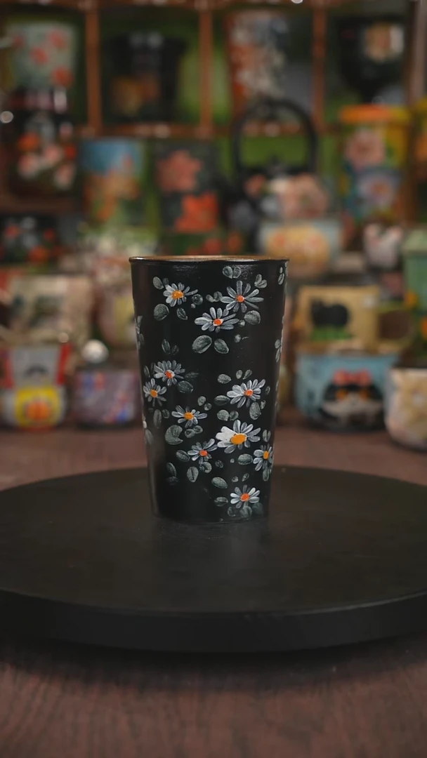 紫砂油画手绘釉下彩