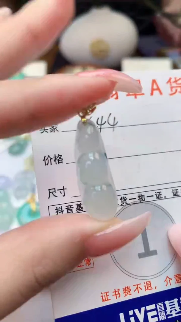颈饰未镶嵌翡翠天然A货翡翠挂件