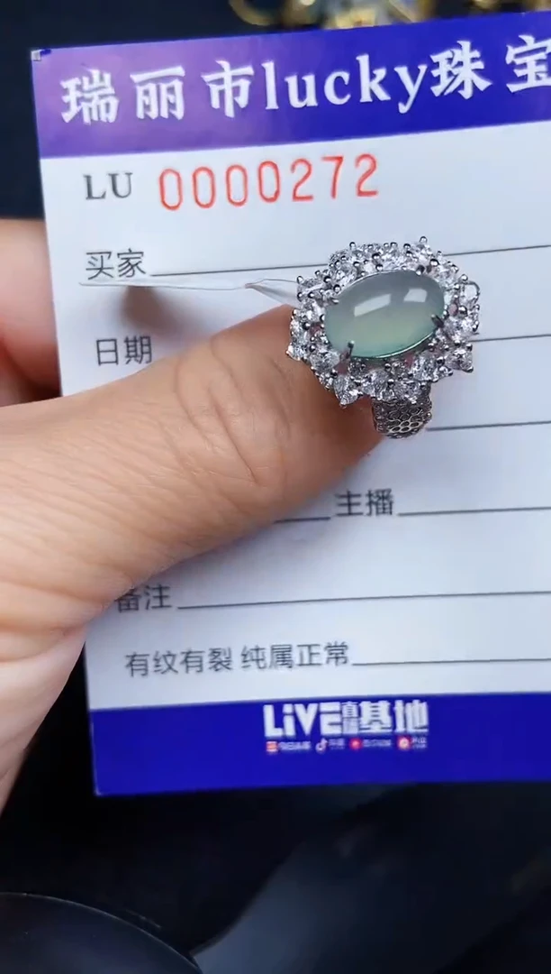 翡翠银S925镶嵌颈饰0272