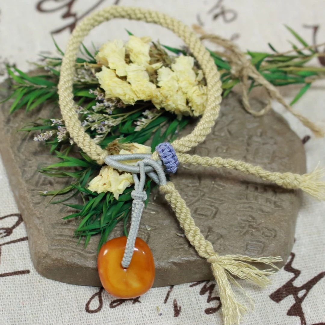 非金属布艺手链 红薯同款纯手工编织手绳