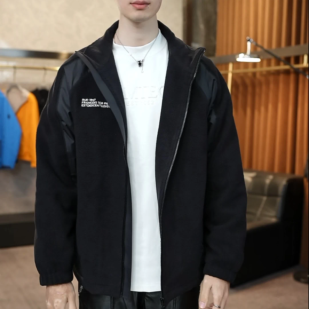 秋冬外套男士2025春秋新款潮流百搭微宽松工装夹克男