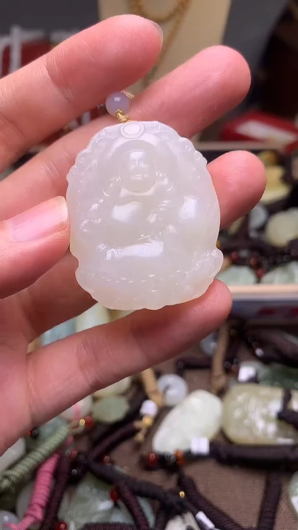 颈饰未镶嵌和田玉新疆料青海料清水和田玉吊坠