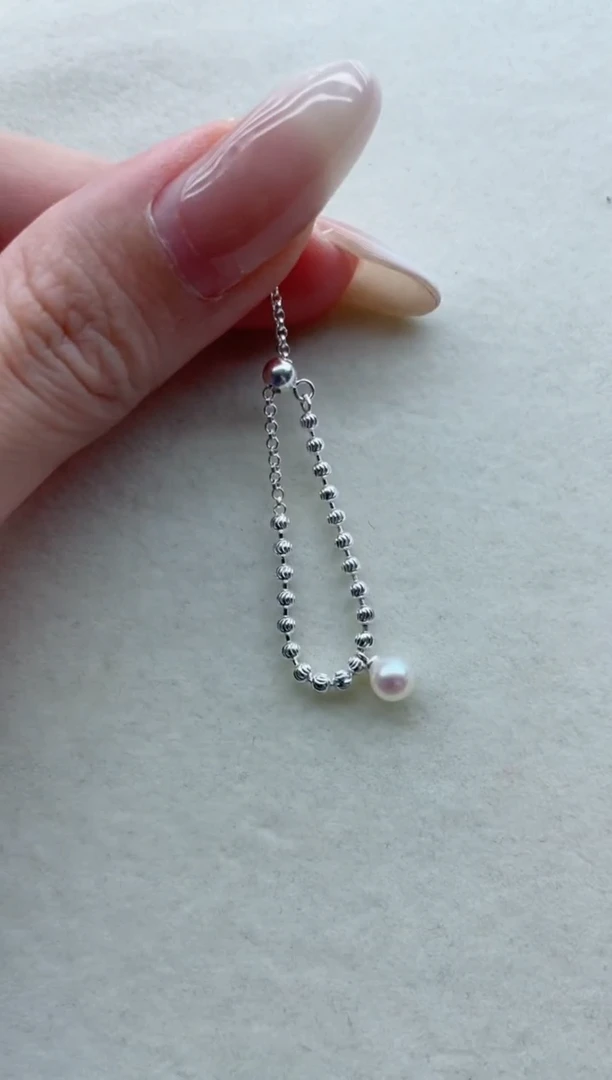 银S925镶嵌淡水珍珠戒指68