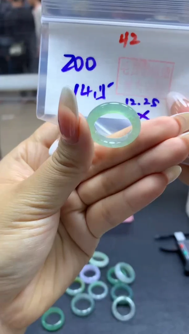 未镶嵌定制翡翠戒圈#200元-毛货需精细抛光