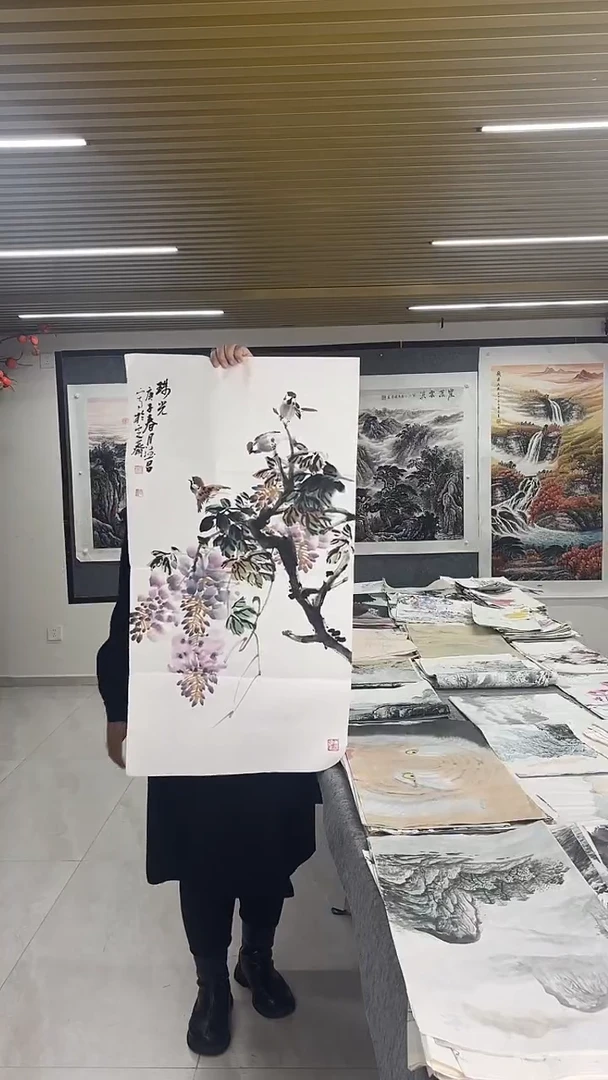 国画丹青专属链接-紫藤