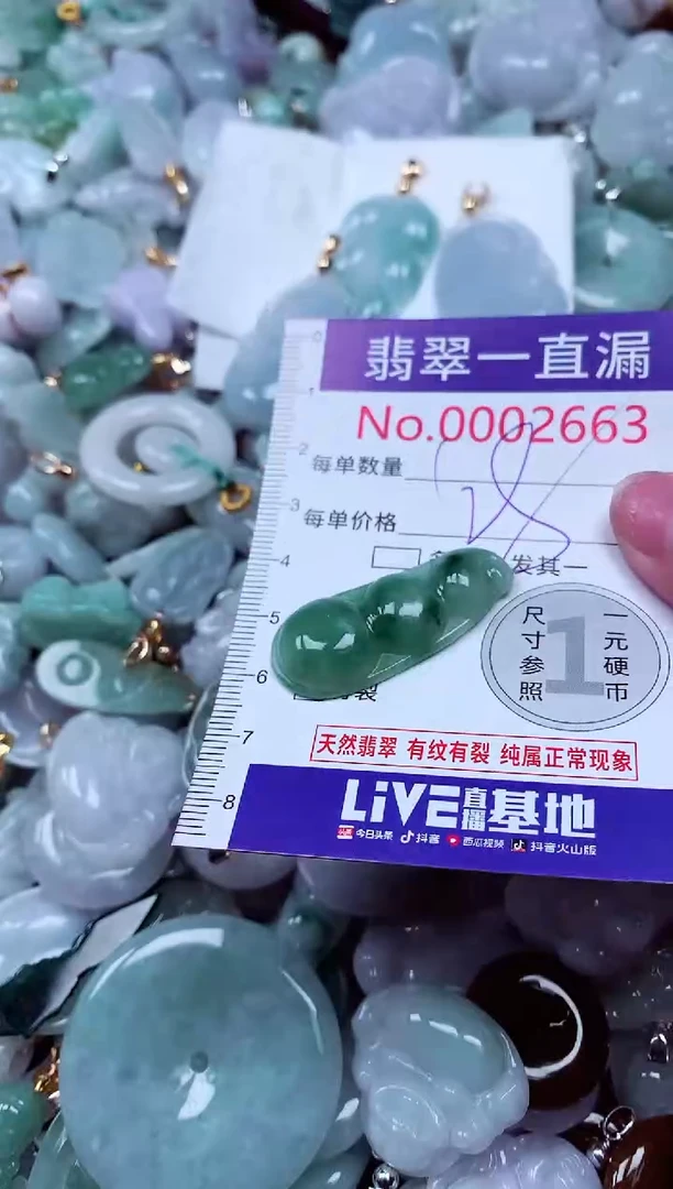 吊坠(不含链)未镶嵌翡翠2663