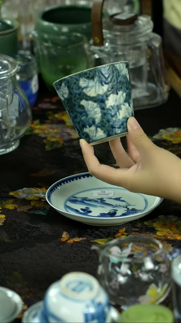 中秋国庆景德镇手绘瓷器
