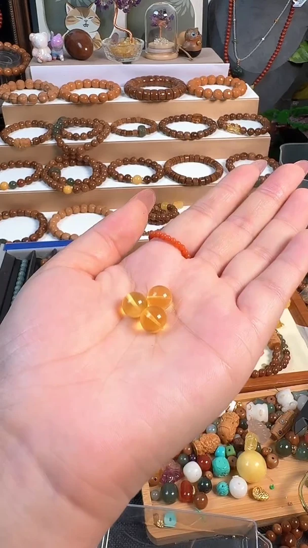 未镶嵌库克吊坠库克库克圆珠蜜蜡手串卡9