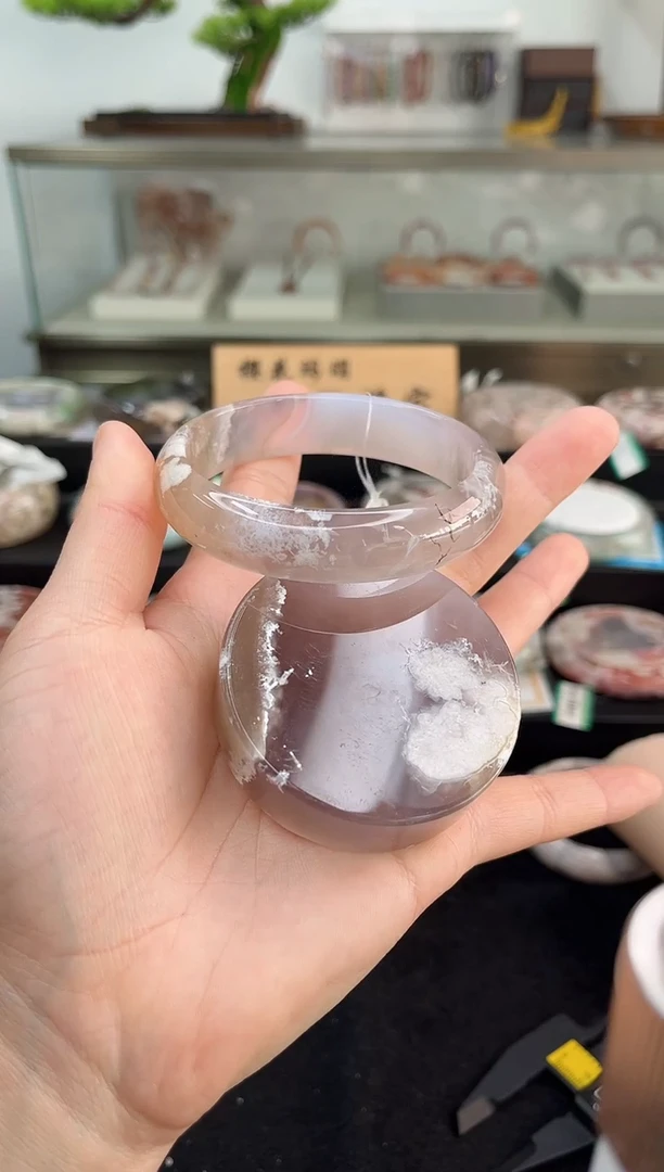 未镶嵌手镯石英质玉62圈口（赠品镯心）310279